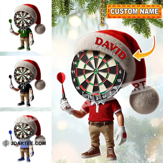 Custom Name Dart Ornament Christmas Gift Decoration