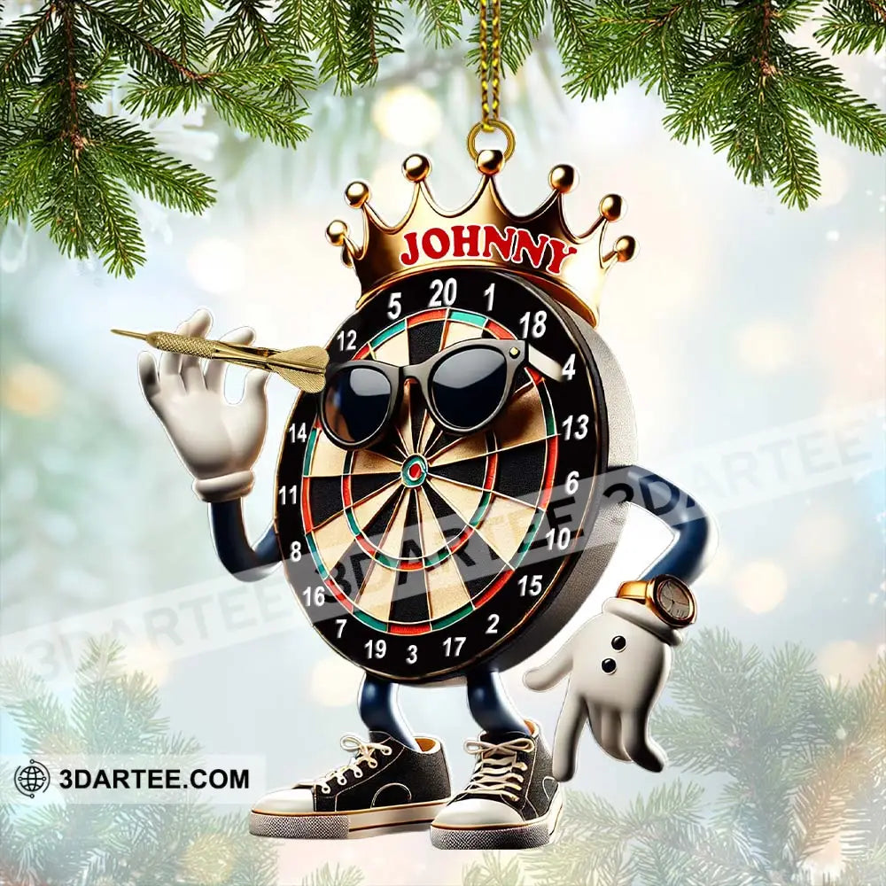 Custom Name Dart Ornament Christmas Gift Decoration 3.54’’ / 1