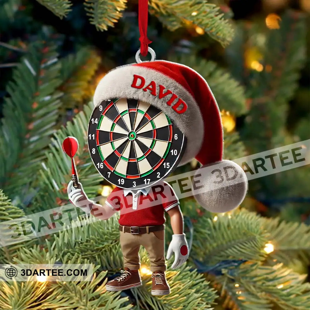 Custom Name Dart Ornament Christmas Gift Decoration