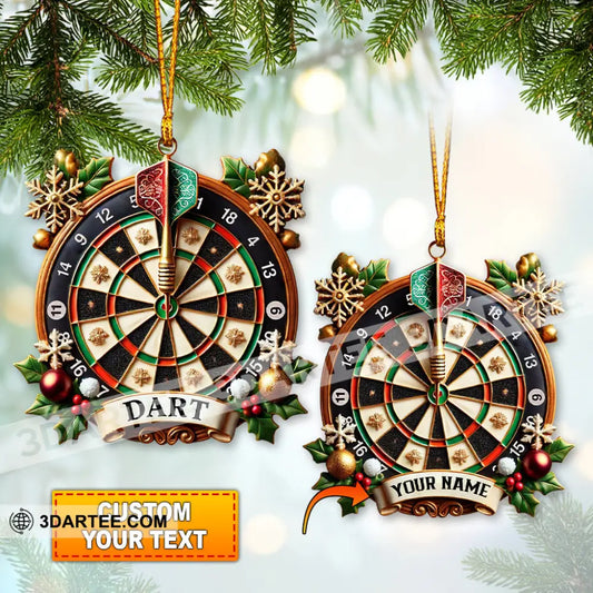 Custom Name Dart Ornament Christmas Gift For Player