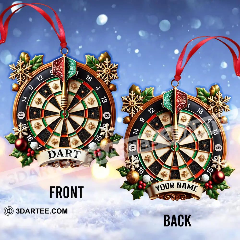 Custom Name Dart Ornament Christmas Gift For Player