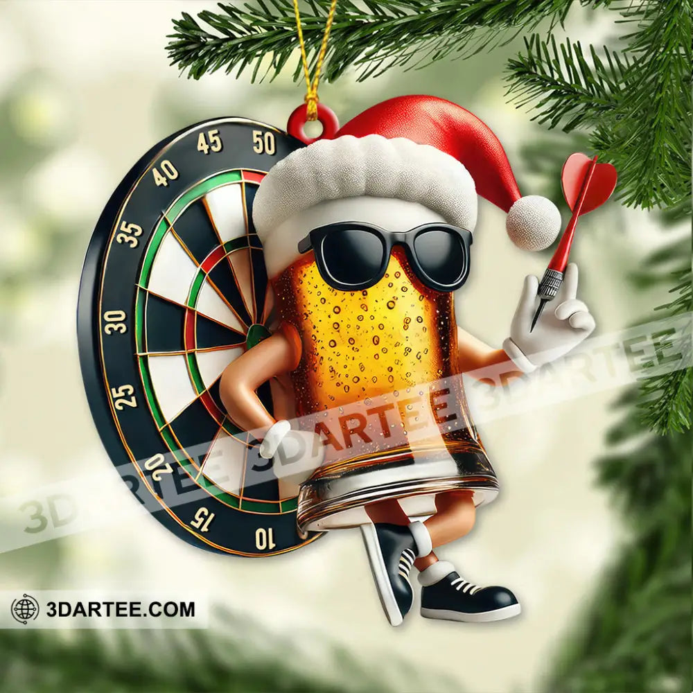 Custom Name Dart Ornament Lover Christmas Decoration 3.54’’ / 1