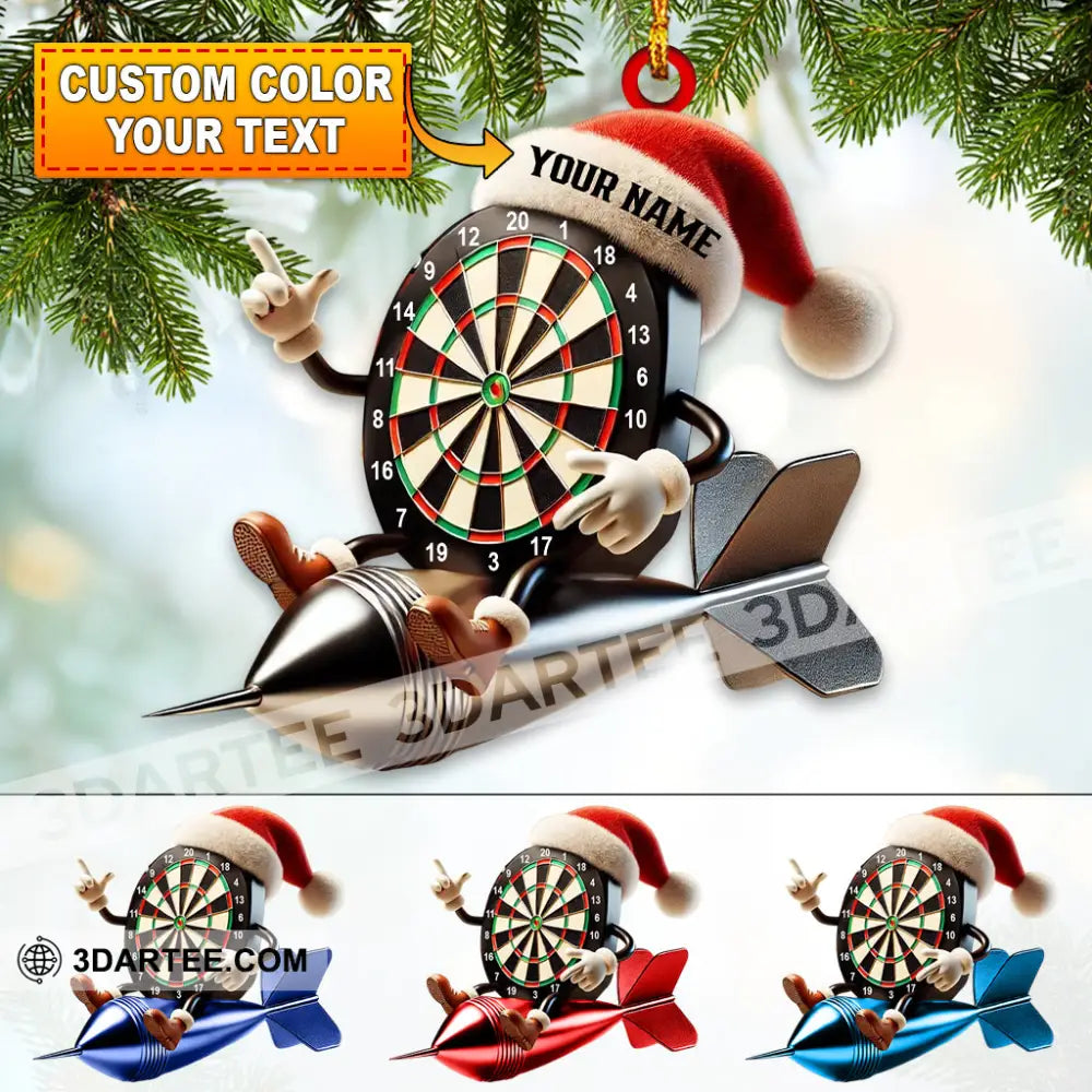 Custom Name Dart Ornament Lover Christmas Gift