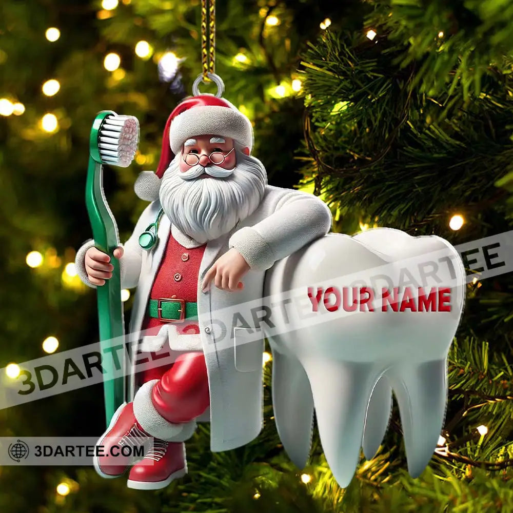 Custom Name Dentist Ornament Christmas Gift