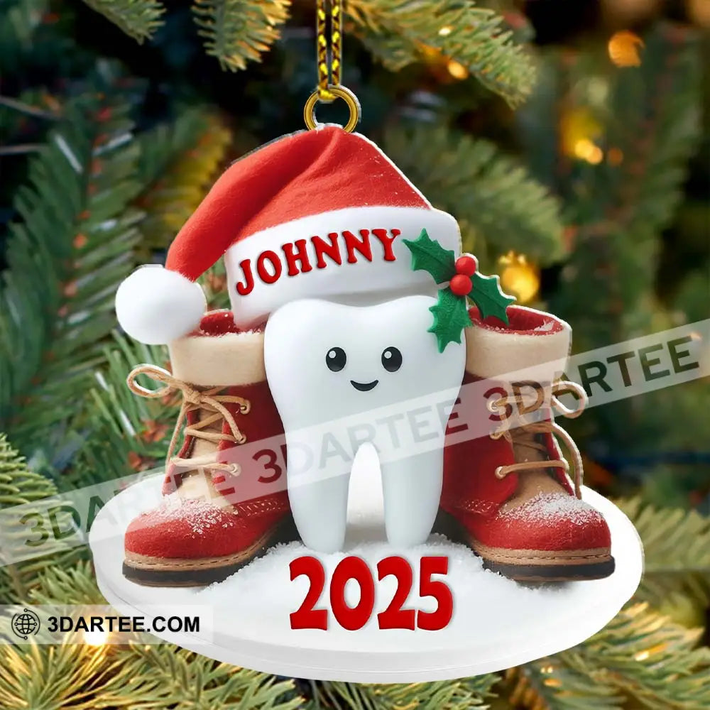 Custom Name Dentist Ornament Christmas Gift