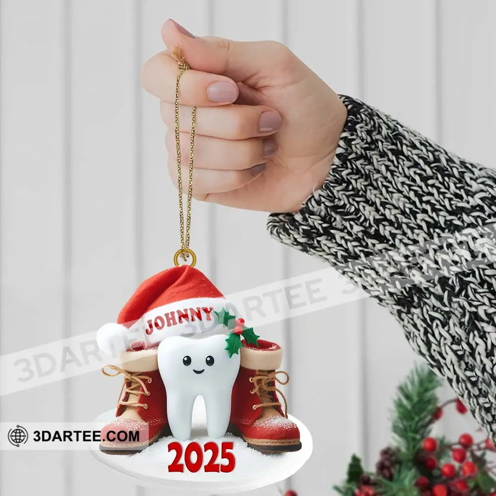 Custom Name Dentist Ornament Christmas Gift