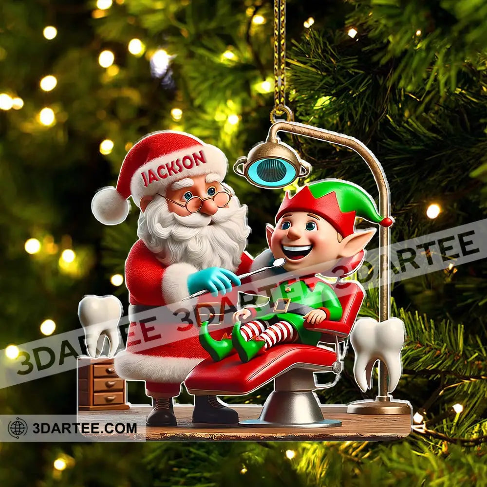 Custom Name Dentist Ornament Christmas Gift