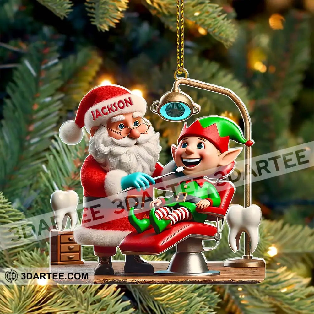 Custom Name Dentist Ornament Christmas Gift