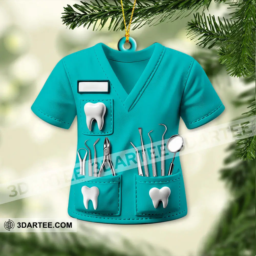 Custom Name Dentist Ornament Home Decor Christmas Gift 3.54’’ / 1