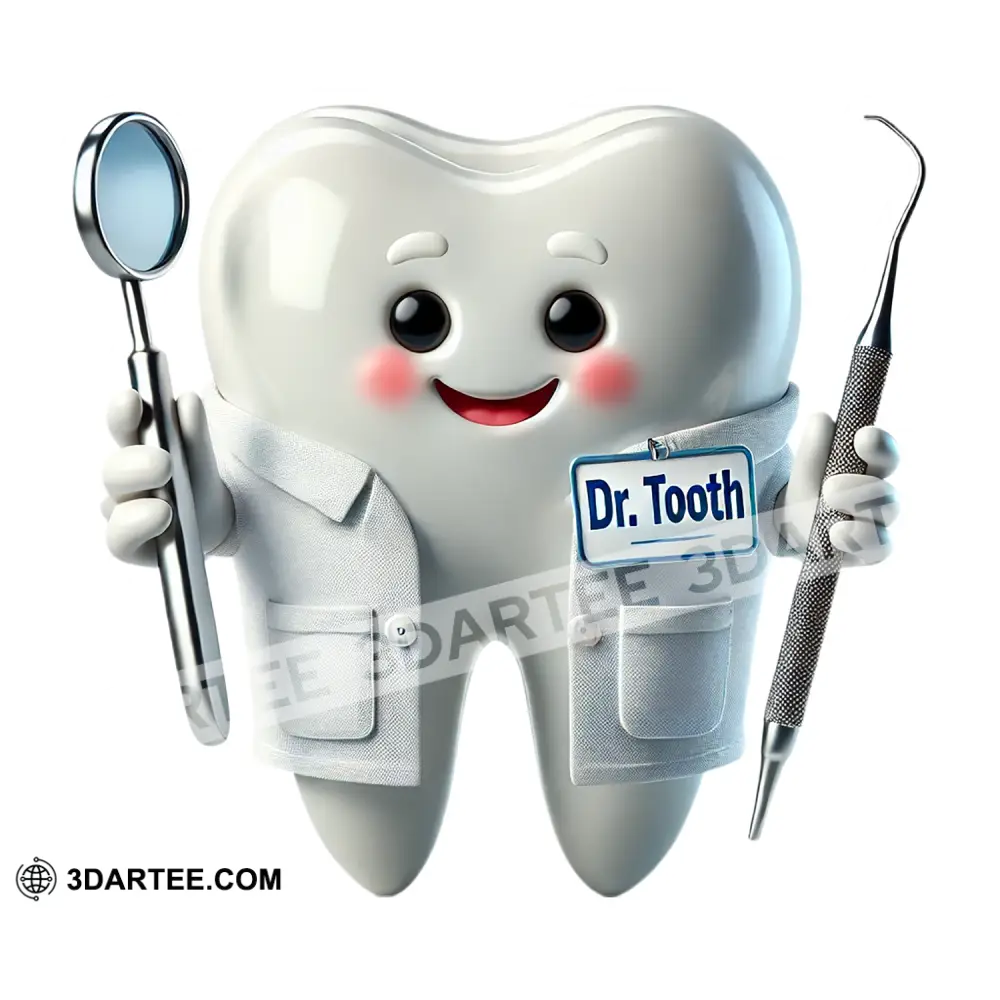 Custom Name Dentist Sticker Gift For 50 Pcs