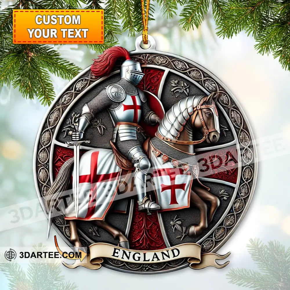 Custom Name England Ornament Christmas Gift For Lover