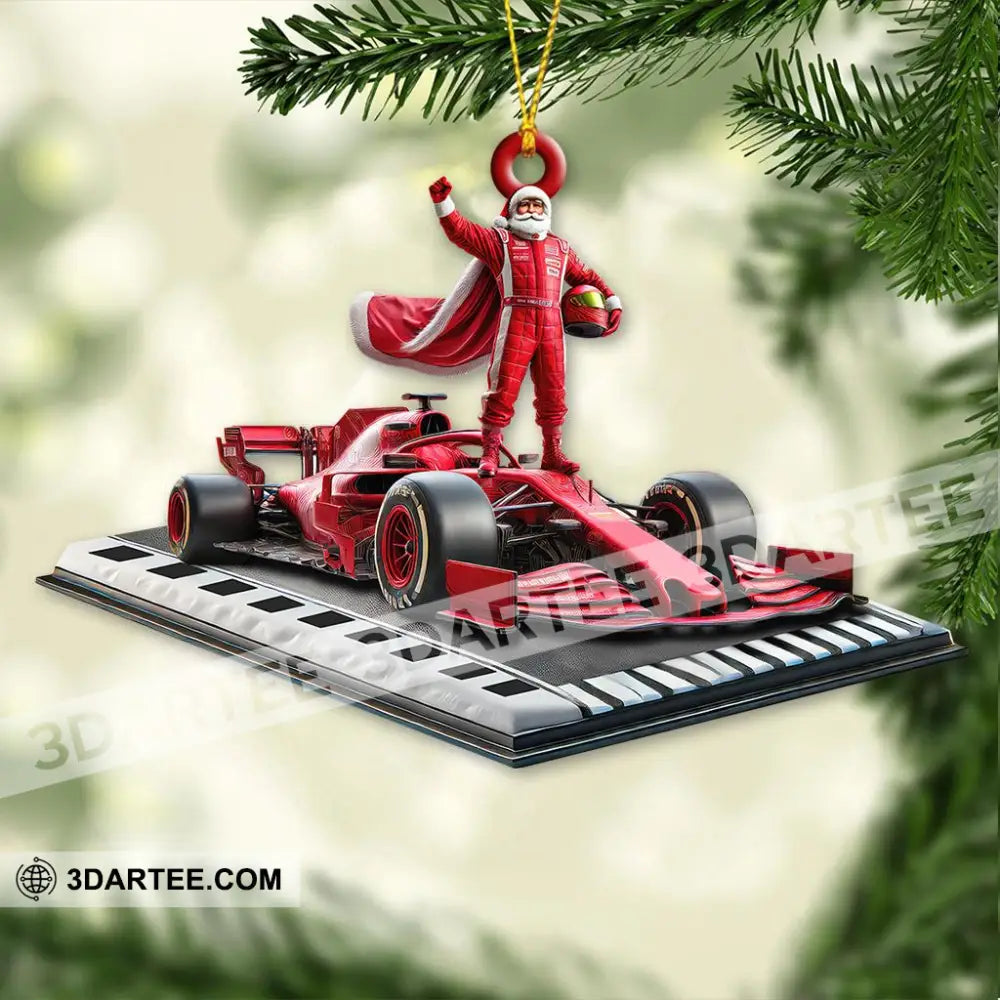 Custom Name Formula Racing Ornament Christmas Decoration 3.54’’ / 1