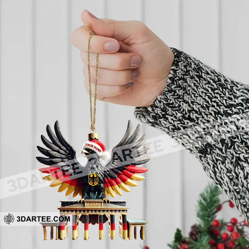 Custom Name Germany Ornament German Lover Christmas Gift