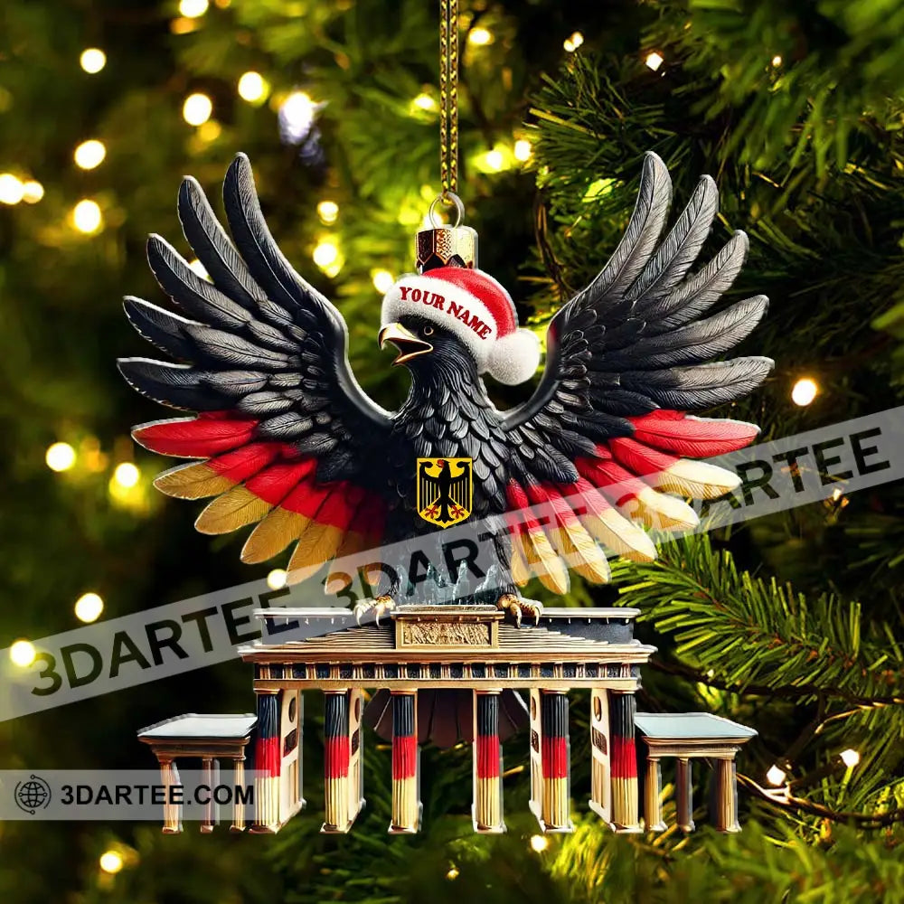 Custom Name Germany Ornament German Lover Christmas Gift