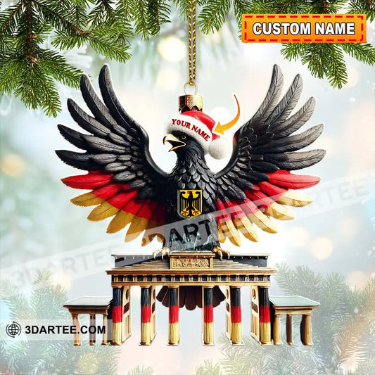 Custom Name Germany Ornament German Lover Christmas Gift