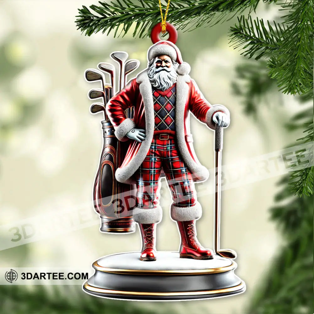 Custom Name Golf Christmas Ornament Gift For Lover 3.54’’ / 1