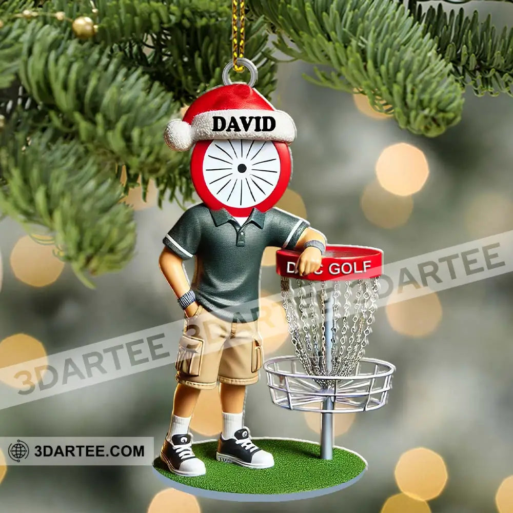 Custom Name Golf Ornament Christmas Gift Decoration