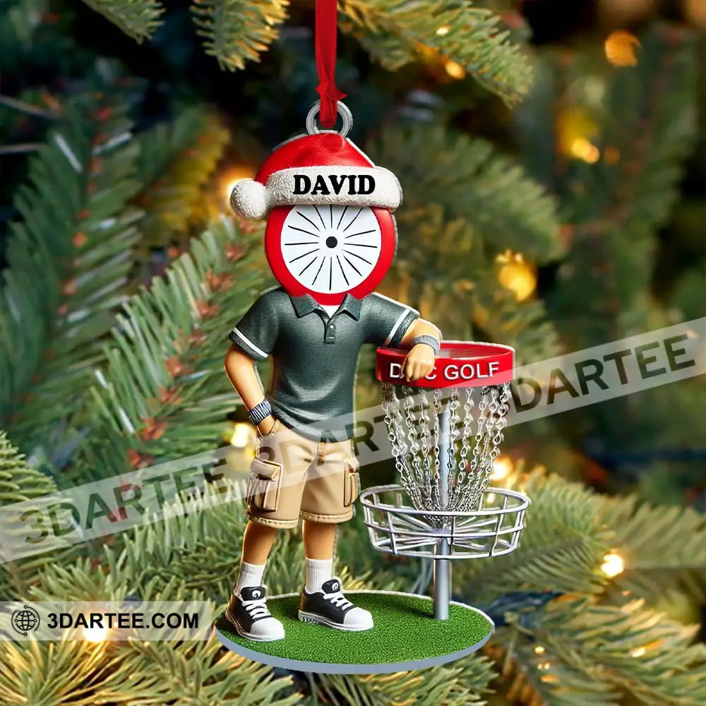 Custom Name Golf Ornament Christmas Gift Decoration