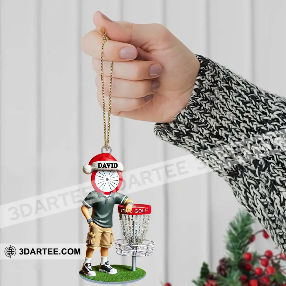 Custom Name Golf Ornament Christmas Gift Decoration