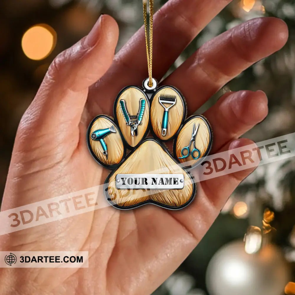 Custom Name Groomer Ornament Christmas Gift For Lover