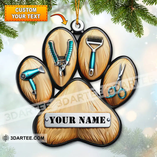 Custom Name Groomer Ornament Christmas Gift For Lover