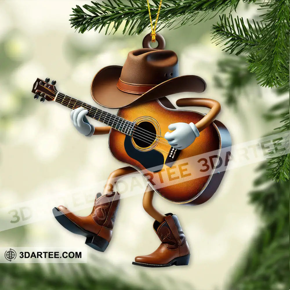 Custom Name Guitarist Ornament Christmas Gift 3.54’’ / 1