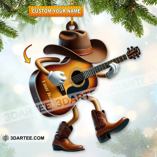 Custom Name Guitarist Ornament Christmas Gift