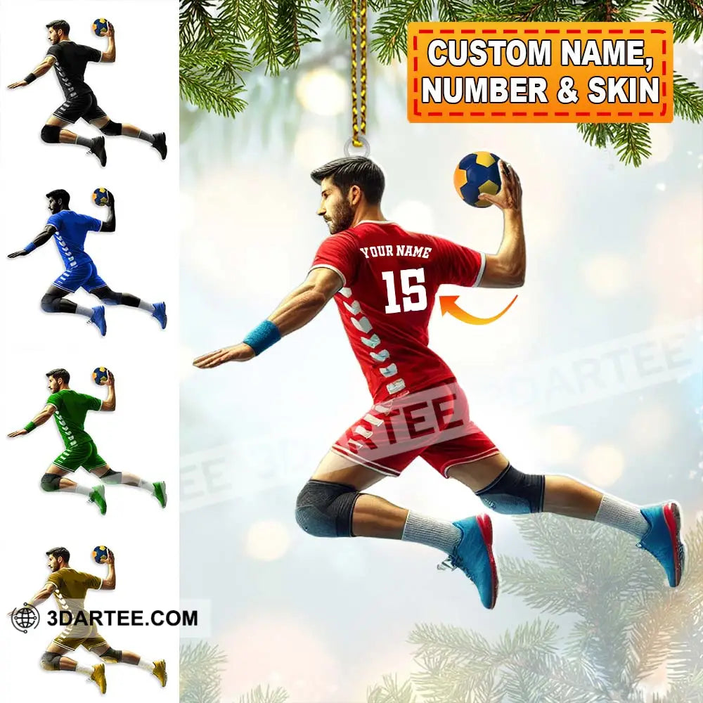 Custom Name Handball Ornament Christmas Gift For Lover