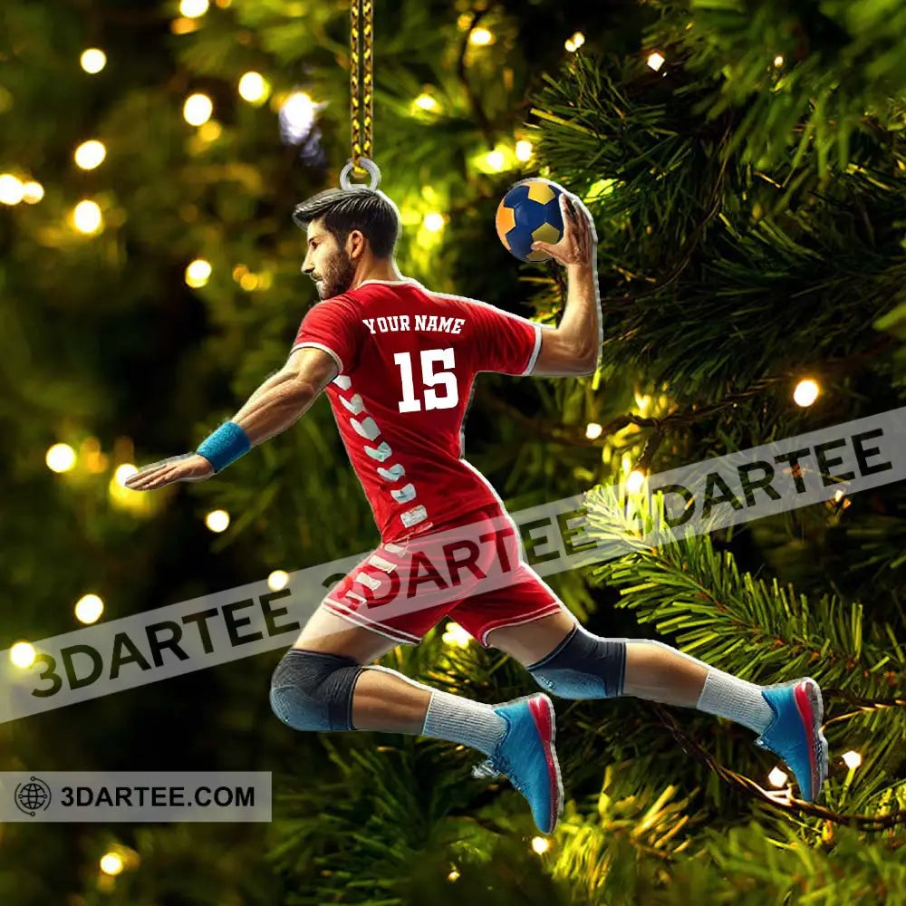 Custom Name Handball Ornament Christmas Gift For Lover