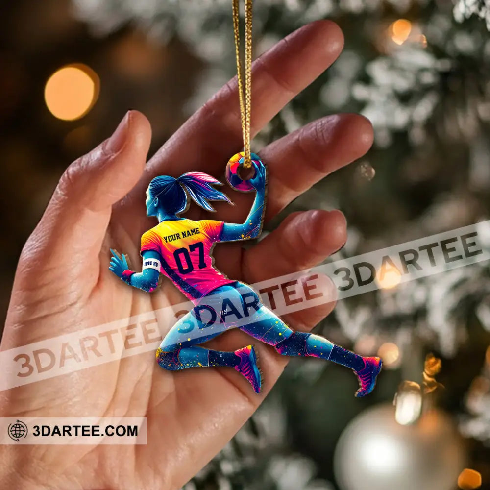 Custom Name Handball Ornament Gift For Team