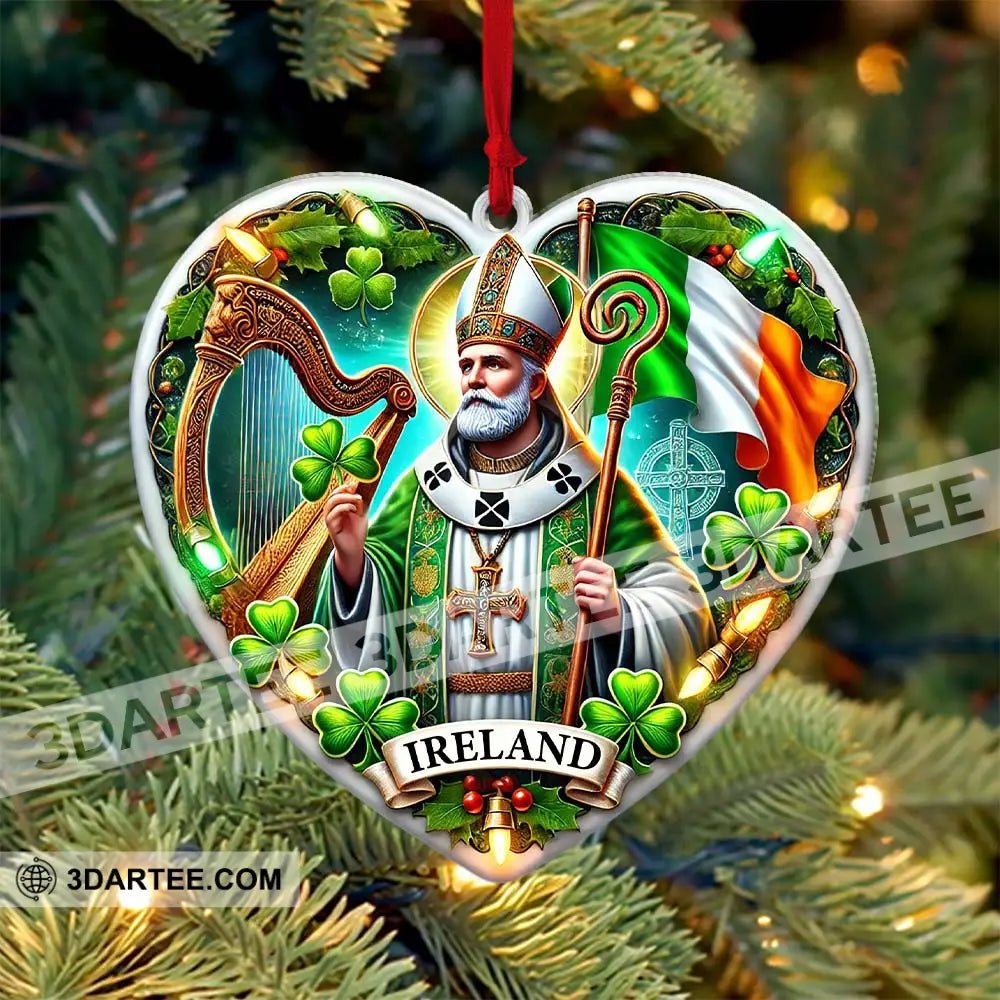 Custom Name Ireland Ornament Christmas Gift For Lover