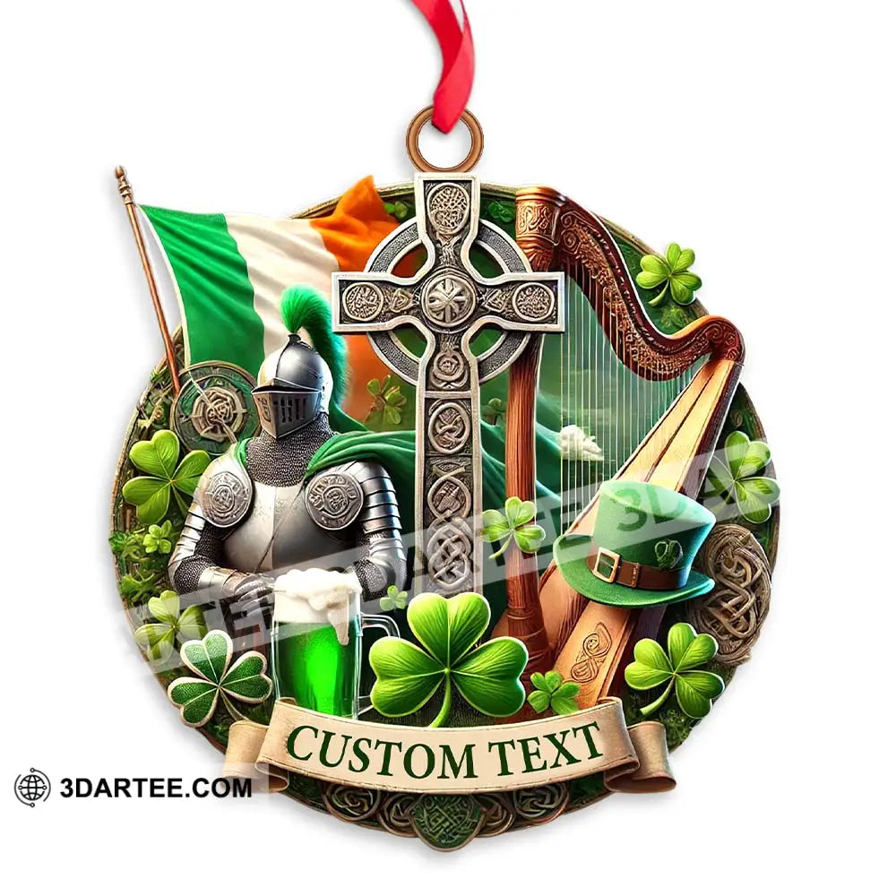 Custom Name Ireland Ornament Christmas Gift For Lover 3.54’’ / 1