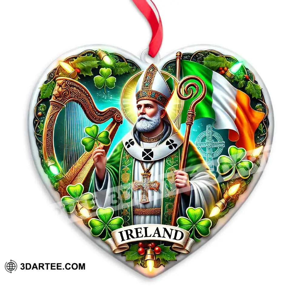 Custom Name Ireland Ornament Christmas Gift For Lover 3.54’’ / 1