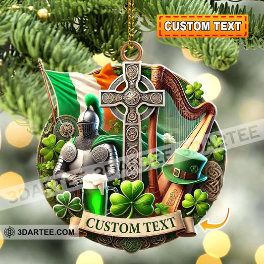 Custom Name Ireland Ornament Christmas Gift For Lover