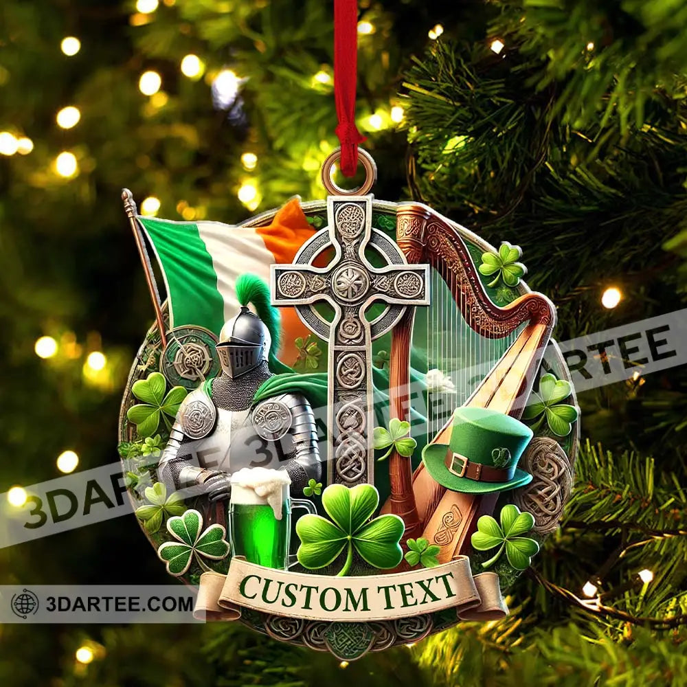 Custom Name Ireland Ornament Christmas Gift For Lover