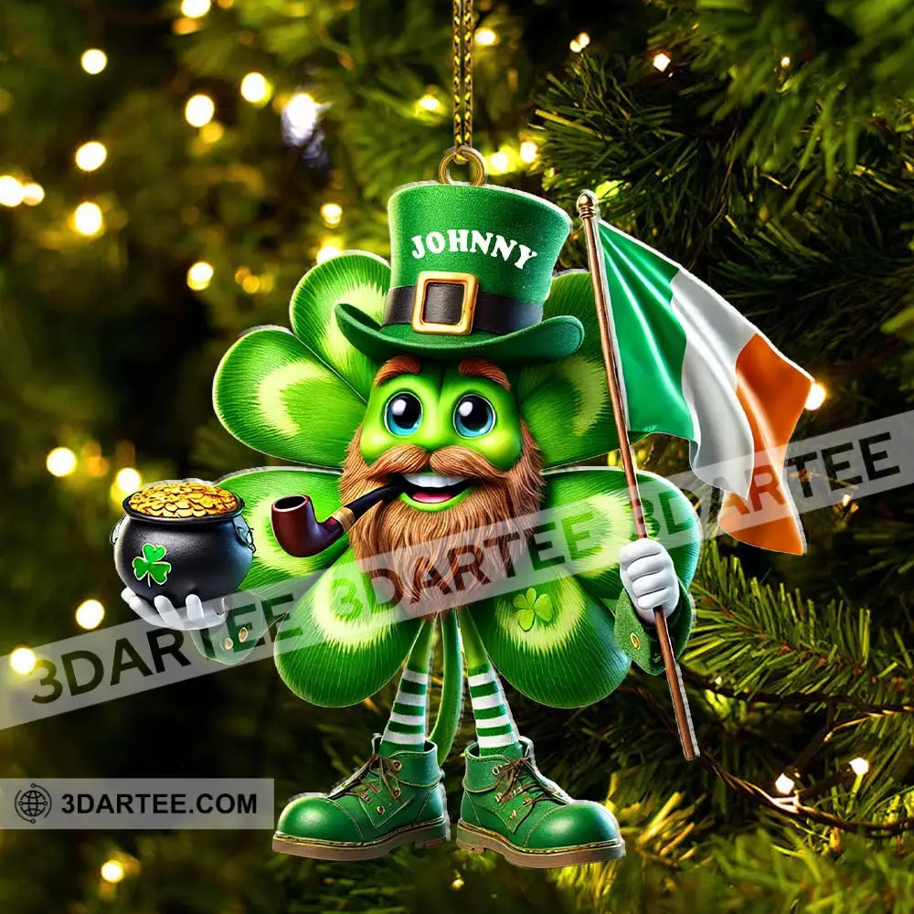 Custom Name Ireland Ornament Lover Christmas Gift