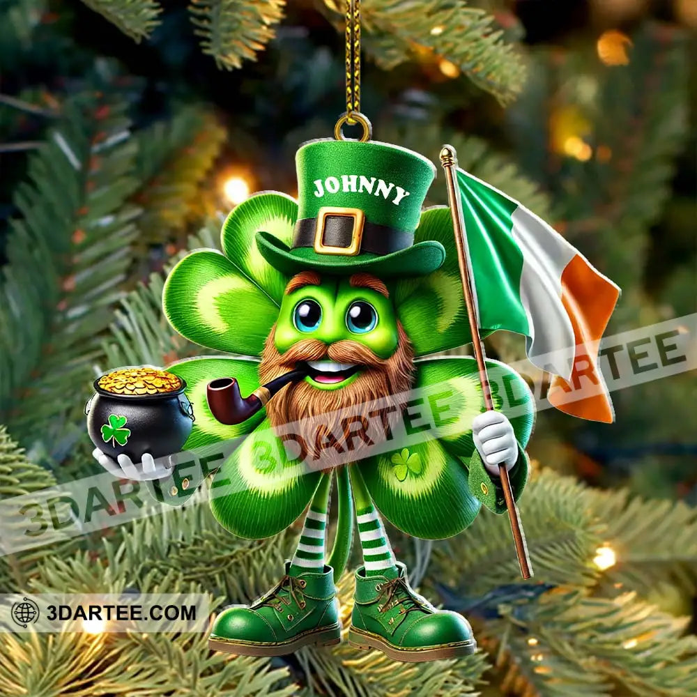 Custom Name Ireland Ornament Lover Christmas Gift