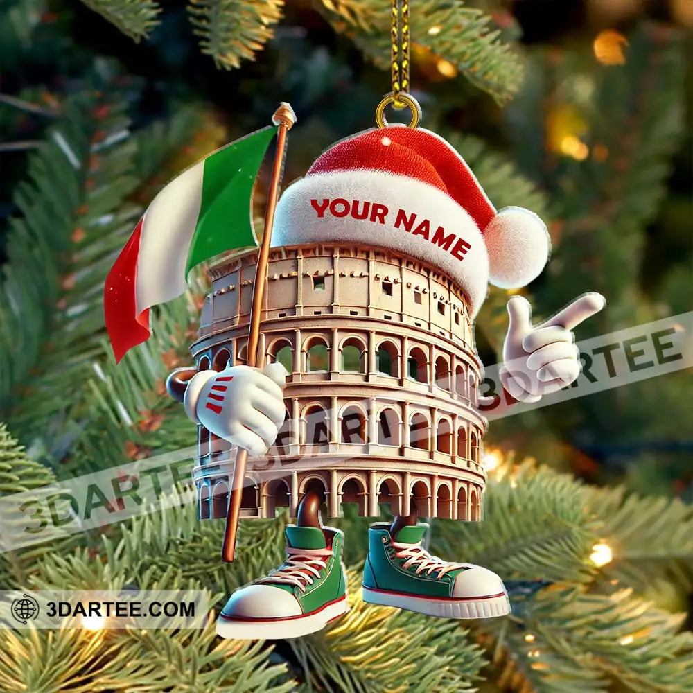 Custom Name Italy Ornament Lover Christmas Gift