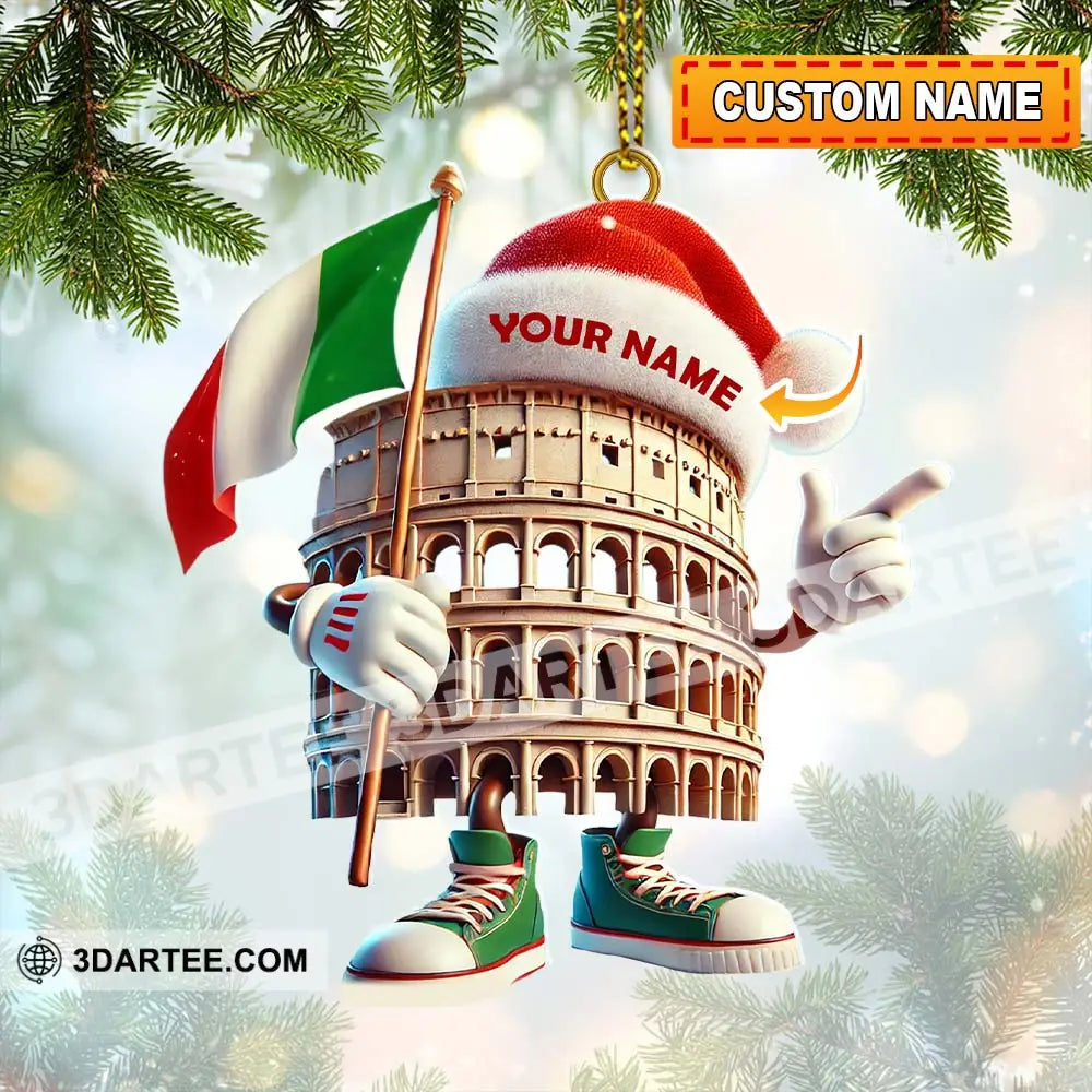 Custom Name Italy Ornament Lover Christmas Gift