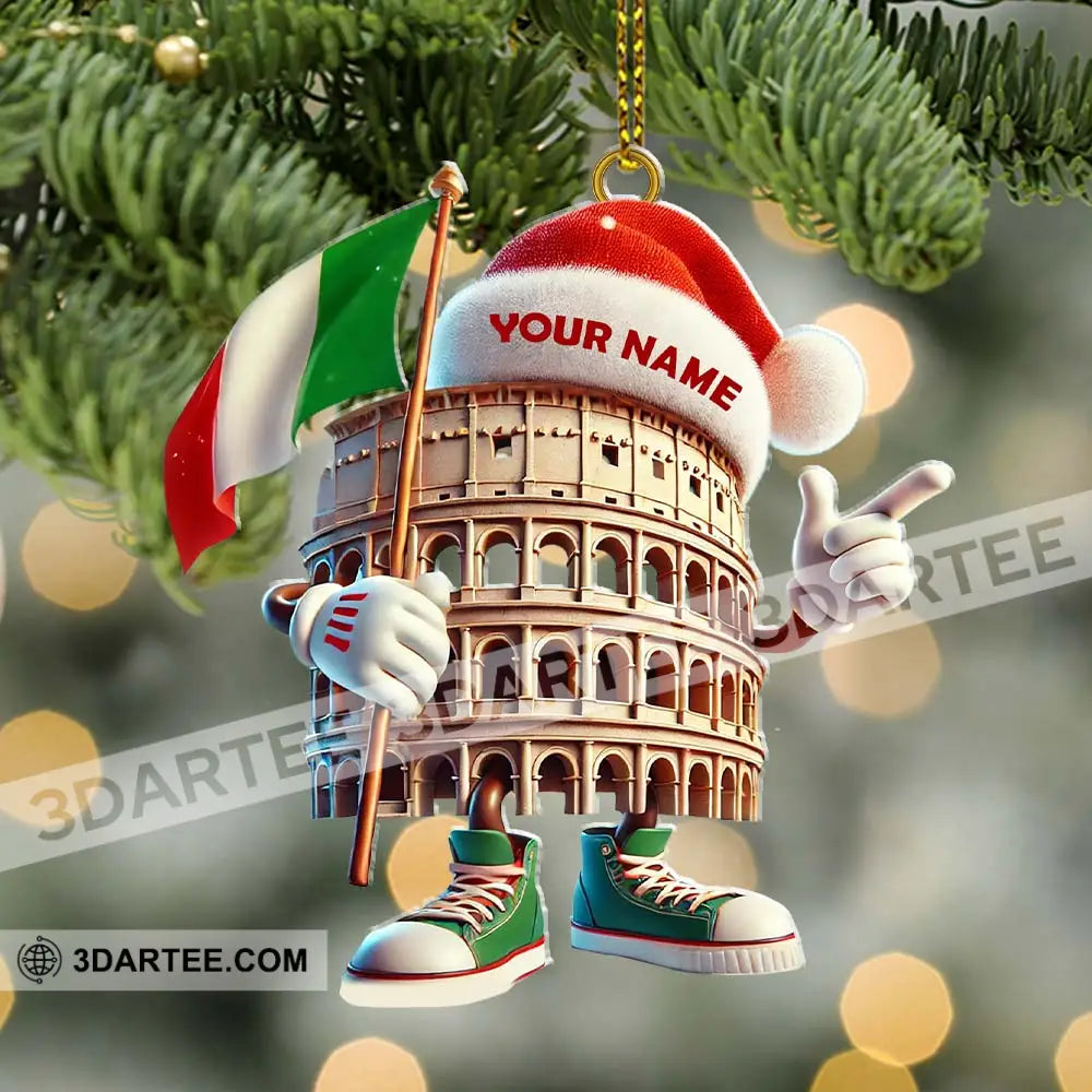 Custom Name Italy Ornament Lover Christmas Gift