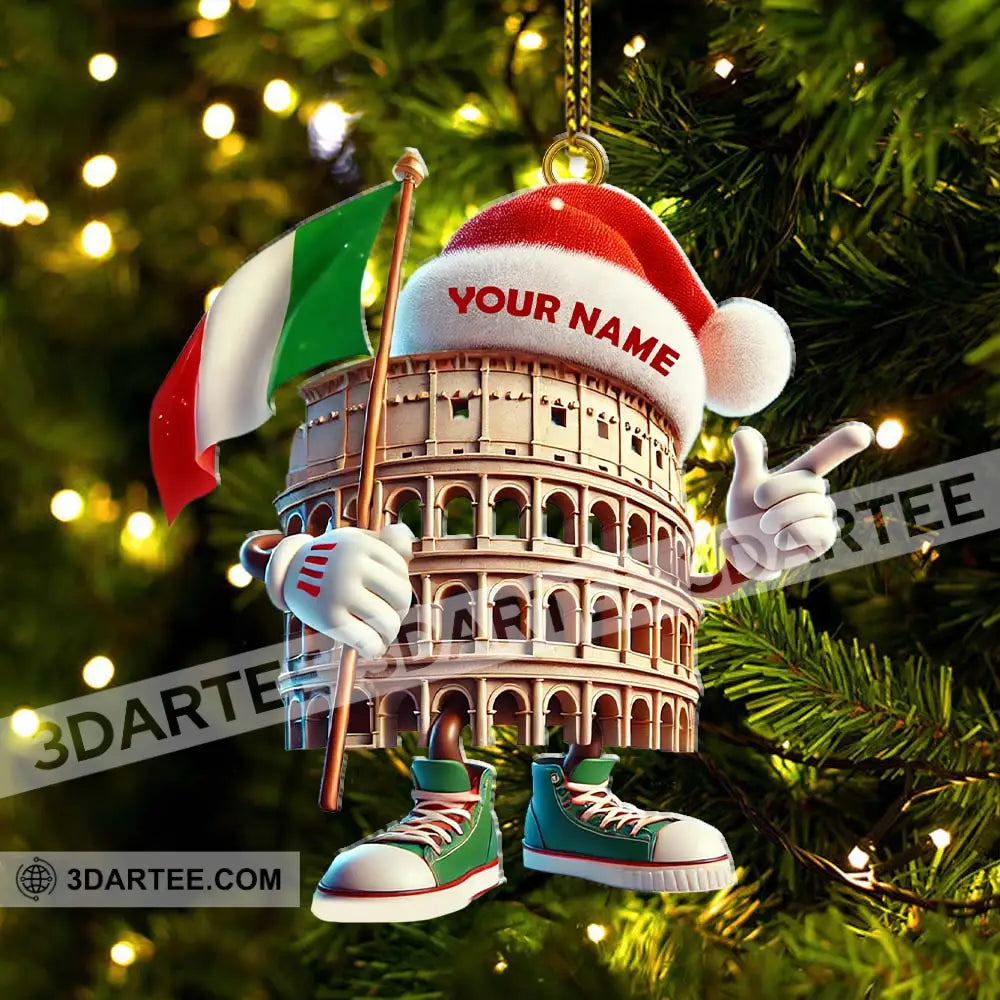 Custom Name Italy Ornament Lover Christmas Gift