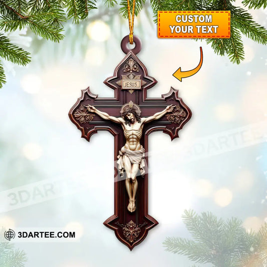 Custom Name Jesus Christ Ornament Christmas Gift For Christian