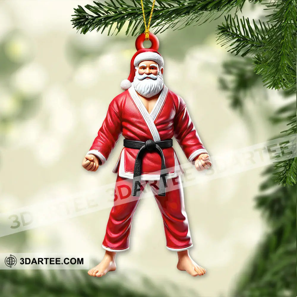 Custom Name Karate Christmas Ornament Gift For Lover 3.54’’ / 1