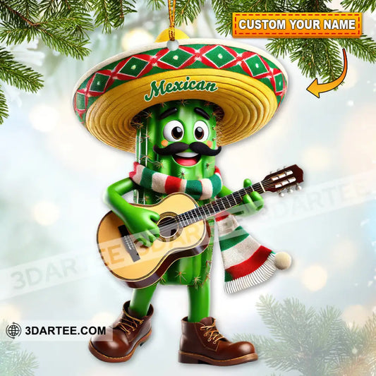 Custom Name Mexican Ornament Christmas Gift For Mexico Lover