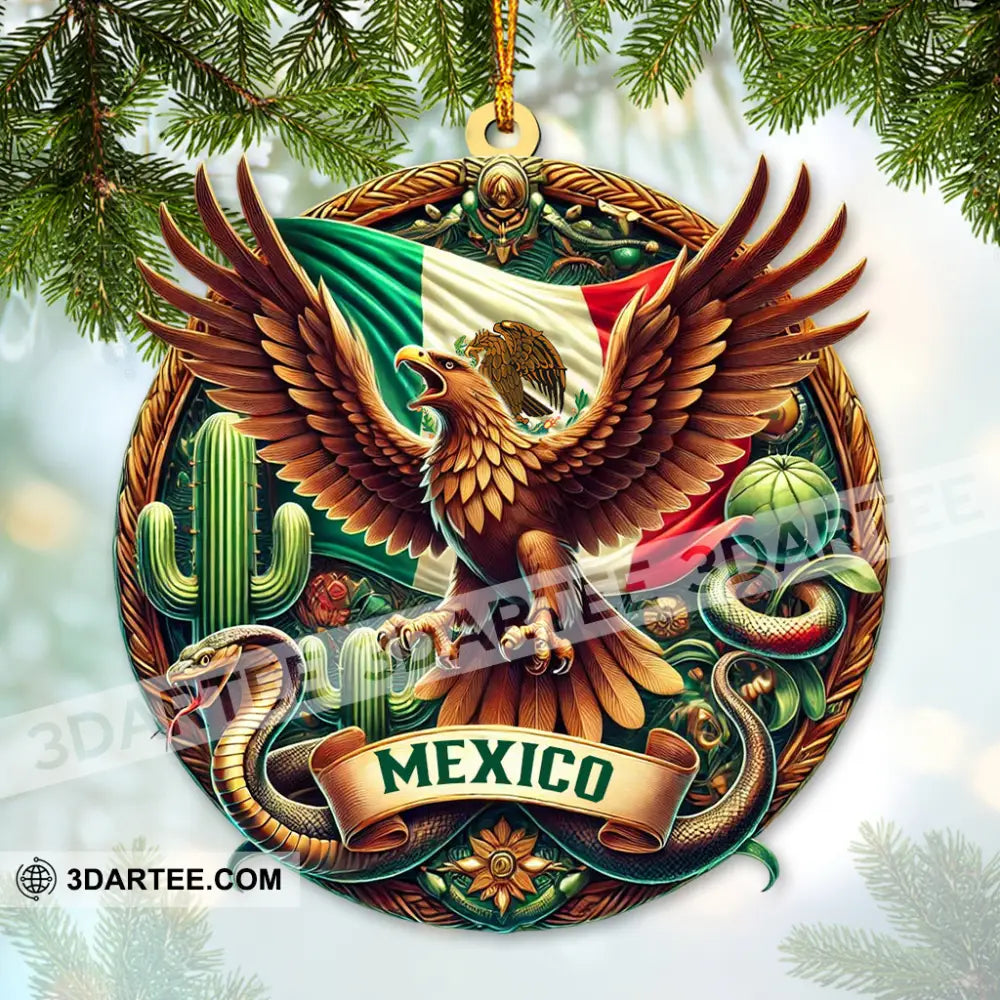 Custom Name Mexico Ornament Christmas Gift For Lover 3.54’’ / 1