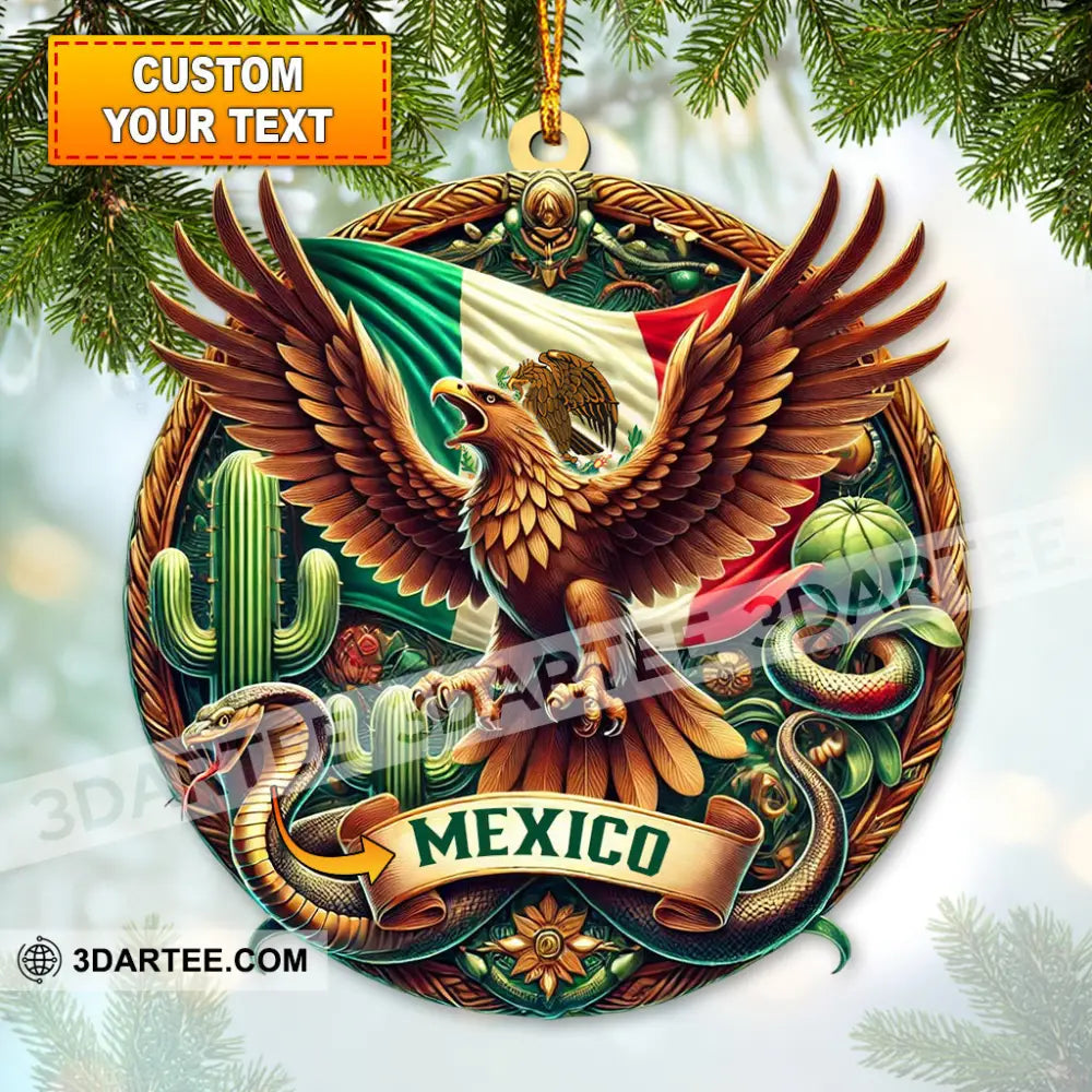 Custom Name Mexico Ornament Christmas Gift For Lover