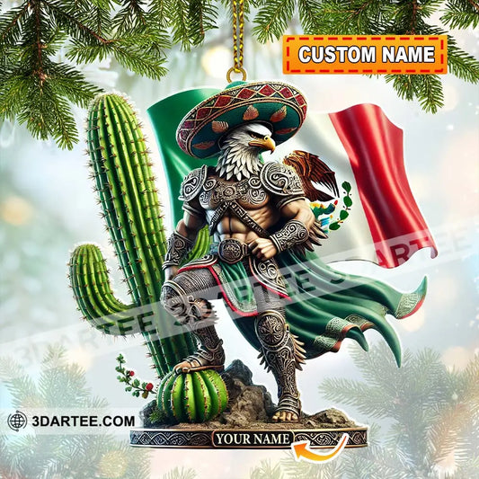 Custom Name Mexico Ornament Lover Christmas Gift