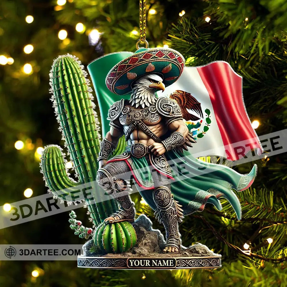 Custom Name Mexico Ornament Lover Christmas Gift