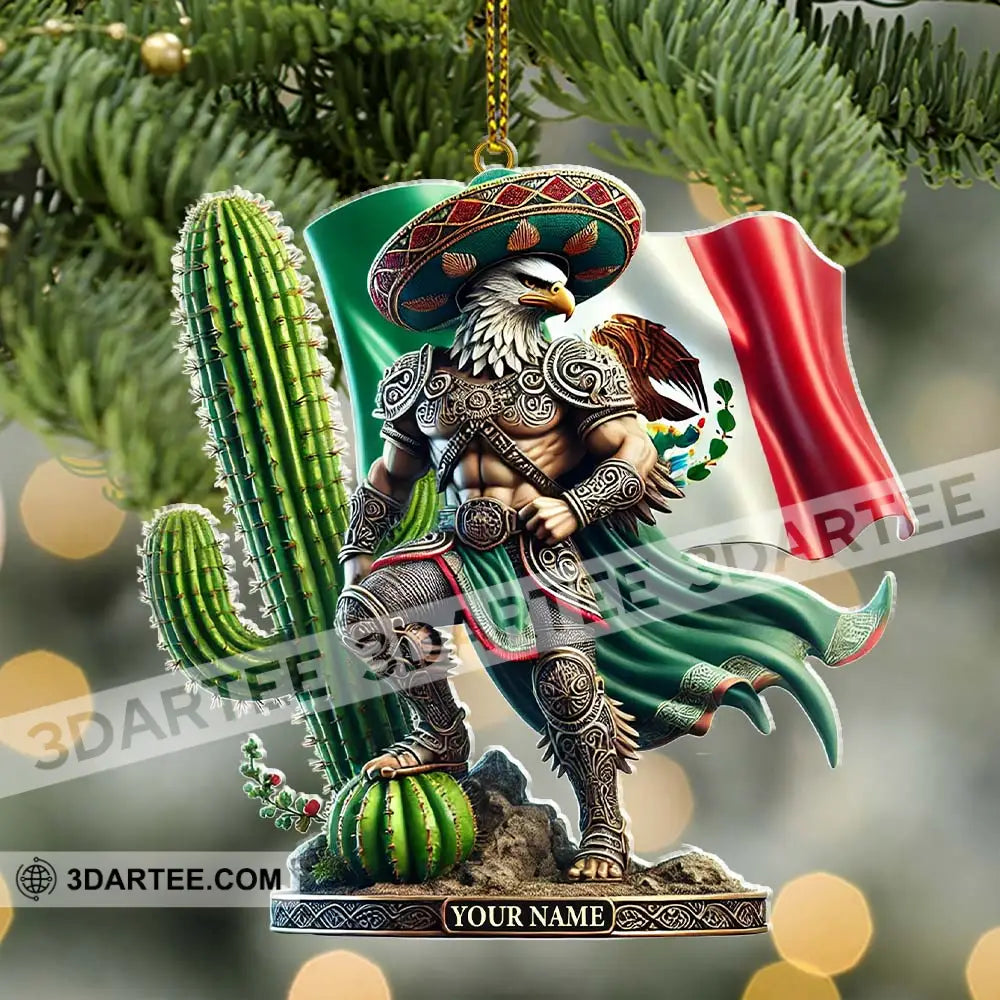 Custom Name Mexico Ornament Lover Christmas Gift