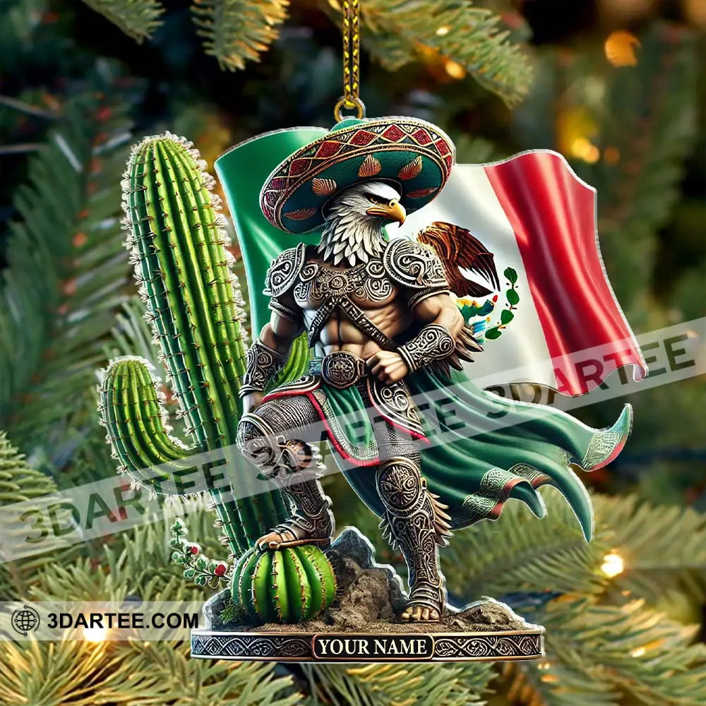 Custom Name Mexico Ornament Lover Christmas Gift